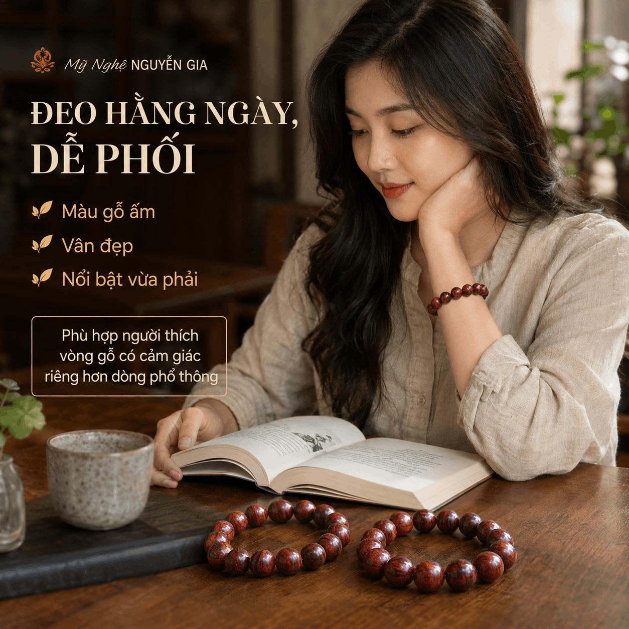 Vòng Tay Gỗ Sưa Lào, Vòng Gỗ Sưa Đặt Theo Phôi