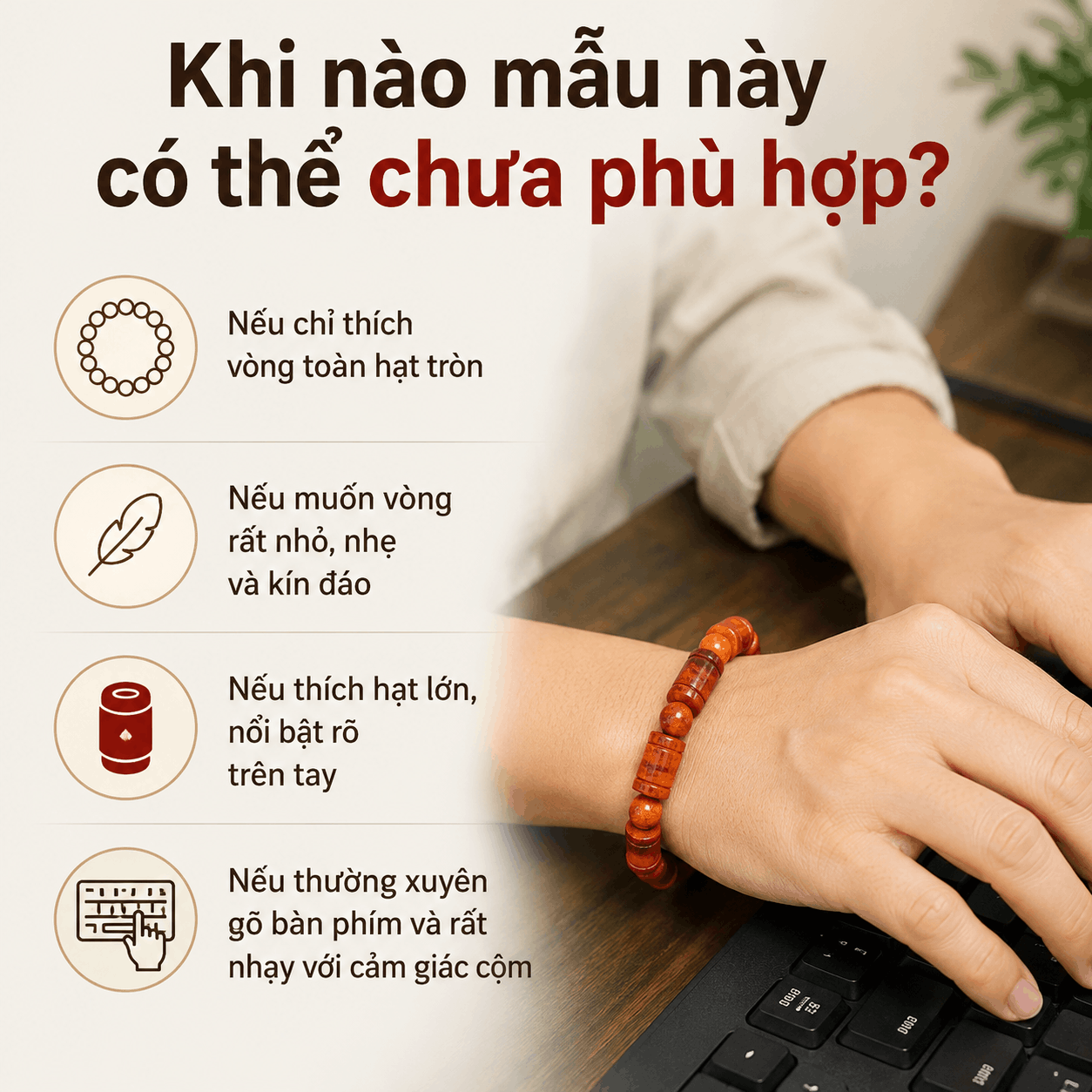 Vòng Huyết Long Đốt Trúc 10 Ly Xen Hạt Tròn 8 Ly