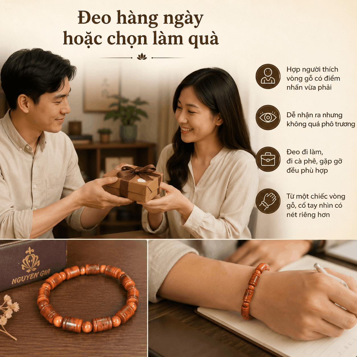 Vòng Huyết Long Đốt Trúc 10 Ly Xen Hạt Tròn 8 Ly
