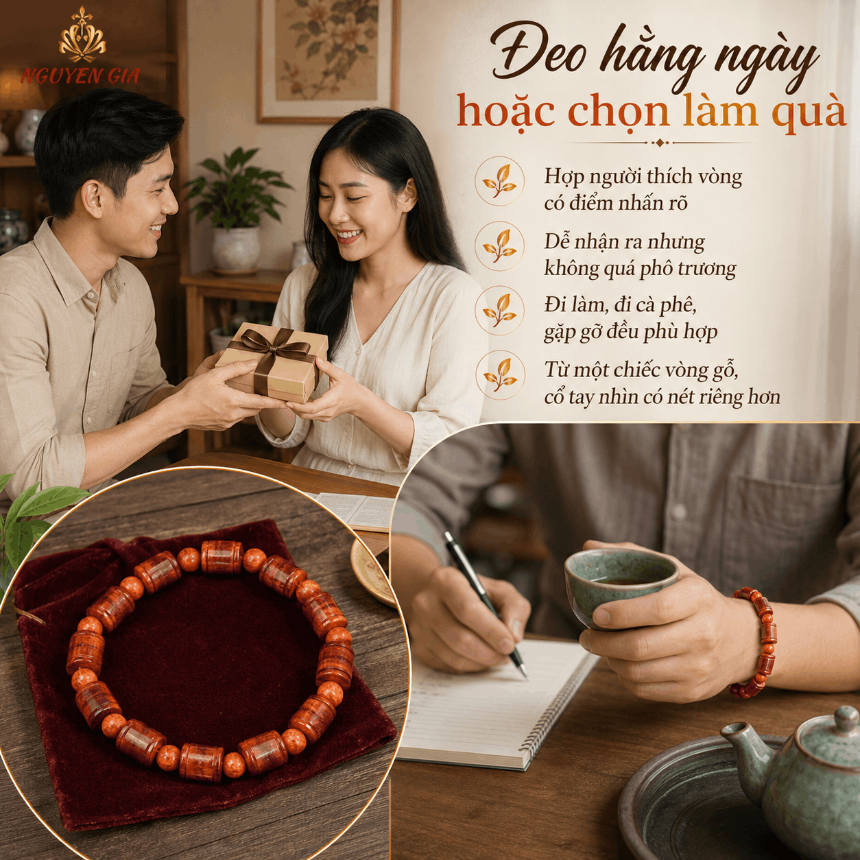Vòng Huyết Long Đốt Trúc 12 Ly Xen Hạt Tròn 8 Ly