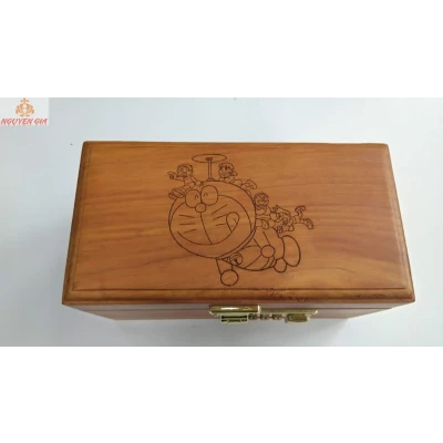 Ống Tiết Kiệm bằng gỗ mẫu Doreamon