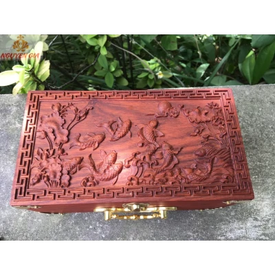 Hộp đựng con dấu doanh nghiệp cửu ngư quần hội