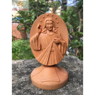 Tượng Thiên Chúa nhị diện để xe ôtô bàn làm việc gỗ Beech