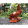 Tượng ngựa phong thủy nhất mã phi thiên gỗ Hương ngang 30 CM
