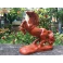 Tượng ngựa phong thủy nhất mã phi thiên gỗ Hương ngang 30 CM