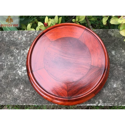 Đôn kê tượng gỗ Hương mẫu tròn đường kính 20 cm
