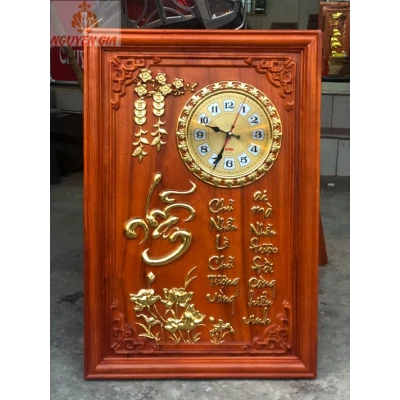 Đồng hồ treo tường chữ Nhẫn (Mẫu Đứng)