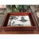 Khay trà gỗ cẩm mẫu Tháp Rùa Hồ Gươm  (không bao gồm phụ kiện)