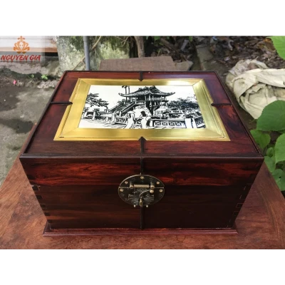 Hộp đựng trang sức, mỹ phẩm, vật dụng cá nhân mẫu chùa một cột