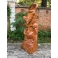Tượng đạt ma sư tổ ngự long múa võ gỗ Ngọc Am cao 40 cm (Thơm ngọt)