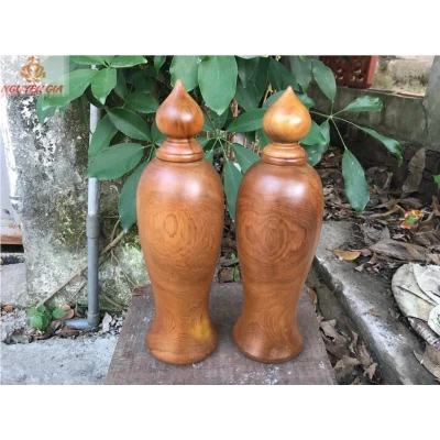 Lục Bình gỗ bách xanh cao 25cm ( 1 Cặp)