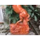 Tượng ngựa phong thủy nhất mã phi thiên gỗ Hương cao 38 Cm
