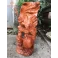 Tượng đạt ma sư tổ ngự long múa võ gỗ Hương cao 60