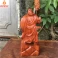 Tượng Quan Công Chống Đao gỗ Hương cao 30cm