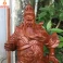 Tượng Quan Công Chống Đao gỗ Hương cao 60cm