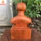 Tượng bác hồ bằng gỗ hương cao 40 cm