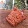 Tượng Di Lặc vạn sự như ý gỗ hương để ô tô bàn làm việc