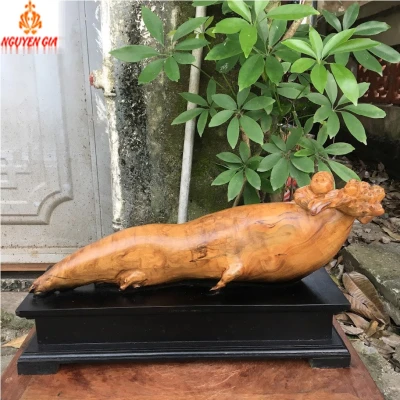 Tượng nhân sâm nhất phúc gỗ Bách Xanh thơm mát mang lại sức khỏe sự trường thọ