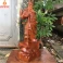Tượng Quan Công Chống Đao gỗ Hương cao 60cm
