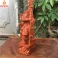 Tượng Quan Công Chống Đao gỗ Hương cao 30cm