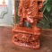 Tượng Quan Công Chống Đao gỗ Hương cao 30cm
