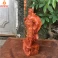 Tượng Quan Công Chống Đao gỗ Hương cao 30cm