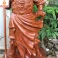 Tượng Quan Công Chống Đao gỗ Hương cao 60cm