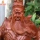 Tượng Quan Công Chống Đao gỗ Hương cao 60cm