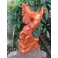 Tượng ngựa phong thủy nhất mã phi thiên gỗ Hương cao 38 Cm