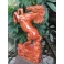 Tượng ngựa phong thủy nhất mã phi thiên gỗ Hương cao 38 Cm