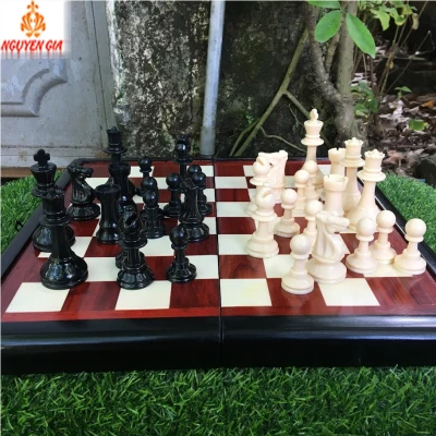 Bộ cờ vua gỗ hương quân mica đặc cao cấp