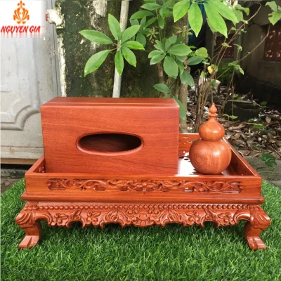 Combo bộ khay trà gỗ Hương (3 sản phẩm) HGT-01