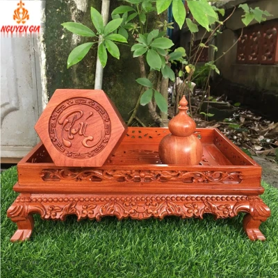 Combo bộ khay trà gỗ Hương (3 sản phẩm) HTCP-01