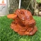 Cóc ngậm tiền (thiềm thừ) bằng gỗ hương KT 19x17