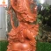 Tượng đạt ma phục tam nghê gỗ Hương cao 50 cm