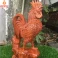 Tượng gà trống phong thủy bằng gỗ Hương cao 40 cm