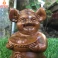 Tượng heo dâng vàng Tài lộc bằng gỗ bách xanh để ô tô bàn làm việc