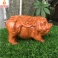 Tượng heo Phát Tài bằng gỗ Hương