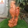 Tượng gà trống phong thủy bằng gỗ Hương cao 50 cm