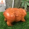Tượng heo Phát Tài bằng gỗ Hương