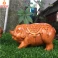 Tượng heo Phát Tài bằng gỗ Hương