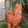 Tượng gà trống phong thủy bằng gỗ Hương cao 50 cm
