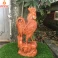Tượng gà trống phong thủy bằng gỗ Hương cao 50 cm