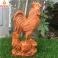 Tượng gà trống phong thủy bằng gỗ Hương cao 30 cm MS02