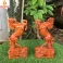 Cặp tượng ngựa phong thủy nhất mã phi thiên gỗ Hương cao 30 Cm