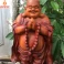 Tượng Di Lặc Chúc Phúc Tài Lộc cao 50 Gỗ Hương phun giả cổ