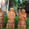 Tượng tam đa – phúc lộc thọ gỗ Bách Xanh cao 15