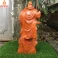 Tượng Quan Công Chống Đao gỗ Hương cao 50cm