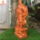 Tượng Quan Công Chống Đao gỗ Hương cao 50cm