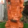 Tượng Quan Công Chống Đao gỗ Hương cao 50cm